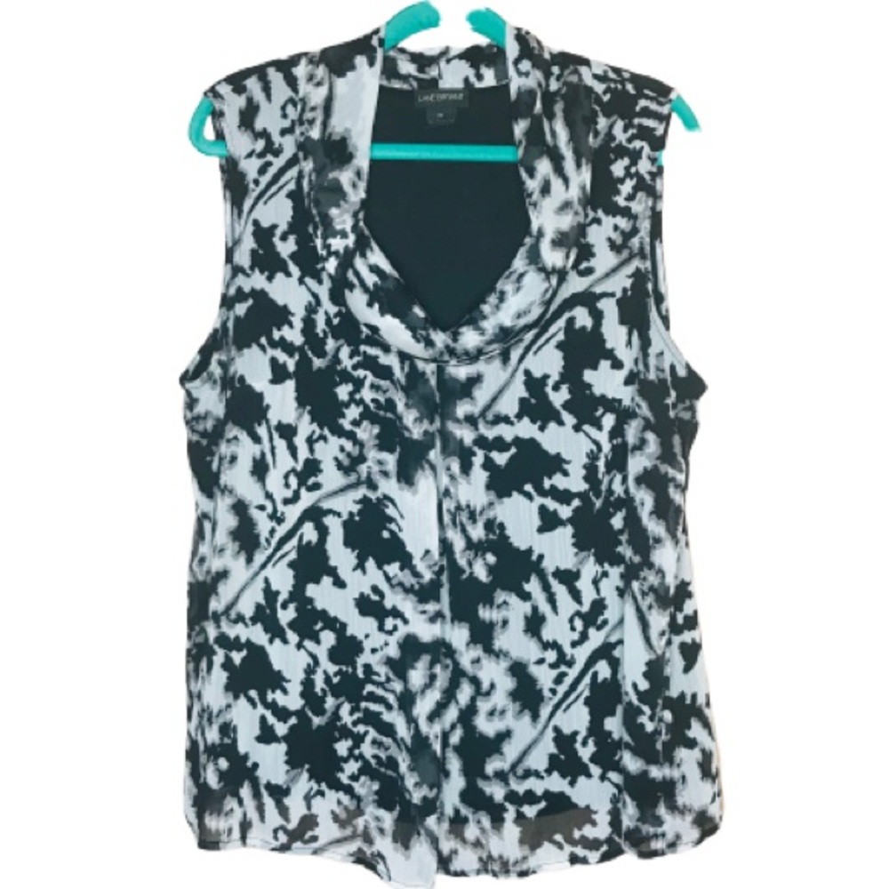 LANE BRYANT Sleeveless top size 22 black and white